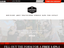 Tablet Screenshot of crossfitliveloud.com